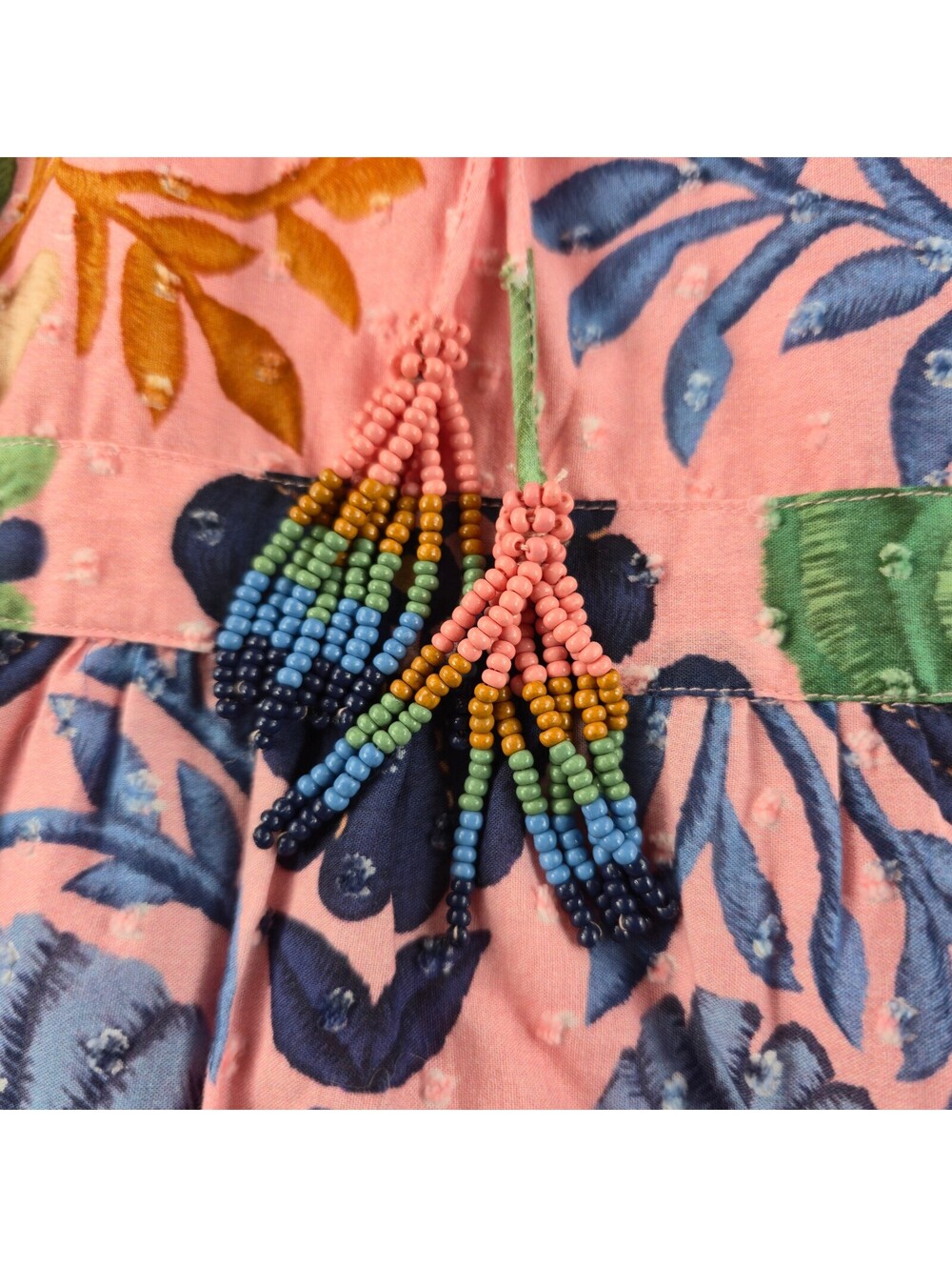 Farm Rio Seashell Tapestry Mini Dress Size Medium - Picture 6 of 9